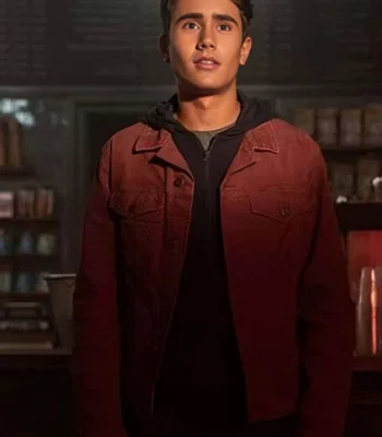 Love Victor Salazar Michael Cimino Burgundy Color Jacket