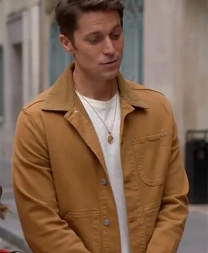 Lucas Bravo Emily In Paris Gabriel S02 Brown Jacket Lucas Bravo Emily In Paris Gabriel S02 Brown Jacket