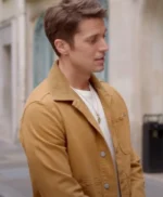 Lucas Bravo Emily In Paris Gabriel S02 Brown Jacket