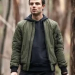 Lucas Hayes TV Series La Brea S02 Green Bomber Jacket