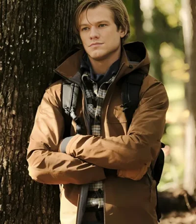 Lucas Till MacGyver S03 Brown Cotton Hooded Jacket