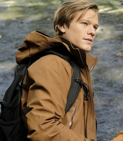 Lucas Till MacGyver S03 Brown Cotton Hooded Jacket
