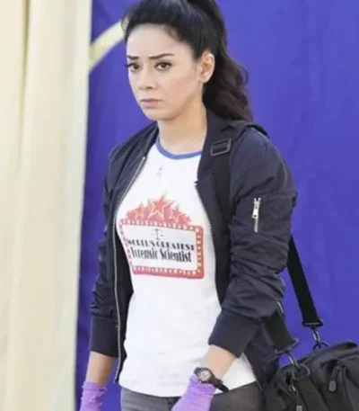 Lucifer Aimee Garcia Bomber Black Jacket