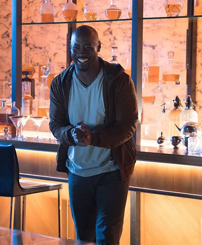 Lucifer Amenadiel Cotton Brown Hooded Jacket Lucifer Amenadiel Cotton Brown Hooded Jacket