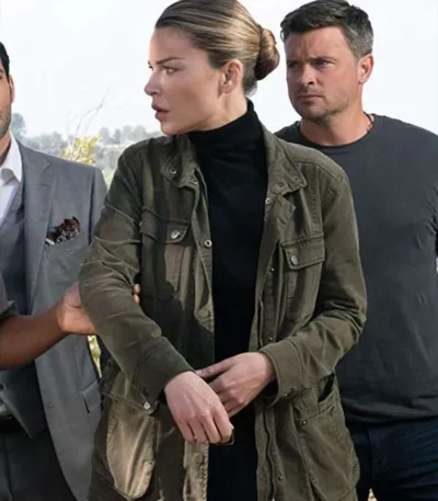 Lucifer Chloe Decker Green Military Cotton Jacket