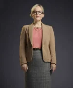 Lucifer S01 Linda Martin Cream Cotton Blazer