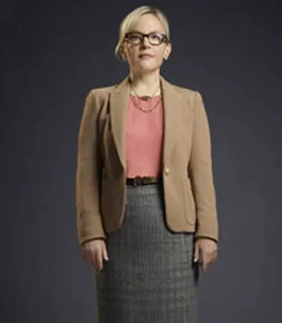 Lucifer S01 Linda Martin Cream Cotton Blazer