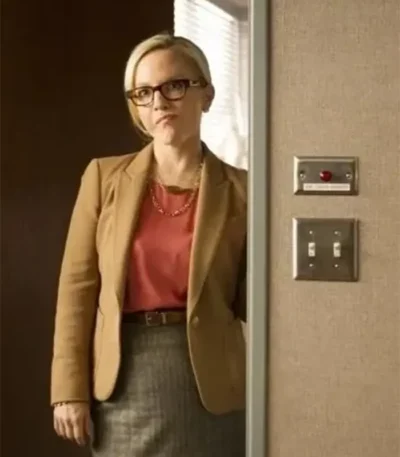 Lucifer S01 Linda Martin Cream Cotton Blazer