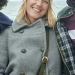 Ludivine Sagnier Lupin Double Breasted Wool Peacoat