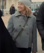 Ludivine Sagnier Lupin Double Breasted Wool Peacoat