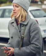 Ludivine Sagnier Lupin Double Breasted Wool Peacoat