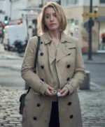 Ludivine Sagnier Lupin Long Cotton Trench Coat