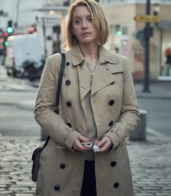 Ludivine Sagnier Lupin Long Cotton Trench Coat