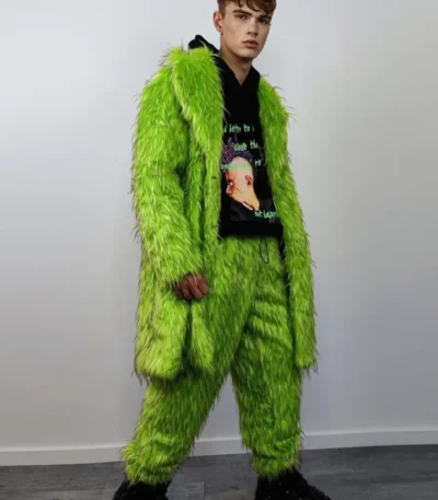 Ludoviquito P. Luche Green Fur Coat