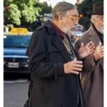 Luis Brandoni Nada S01 Black Cotton Coat