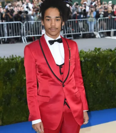 Luka Grown-ish Red Tuxedo Suit