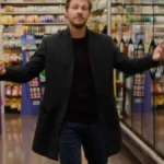 Luke Bracey Holidate Black Mid Length Coat