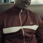 Lupin Assane Diop Maroon Track Jacket