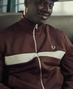Lupin Assane Diop Maroon Track Jacket