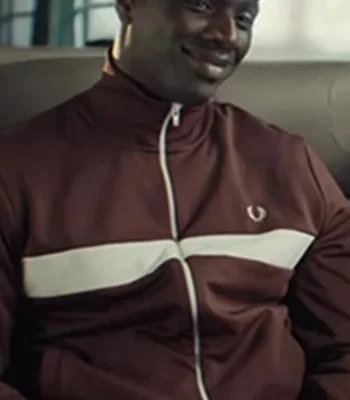 Lupin Assane Diop Maroon Track Jacket