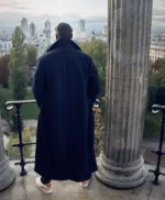 Lupin Omar Sy Black Long Wool Trench Coat