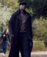 Lupin Omar Sy Black Long Wool Trench Coat