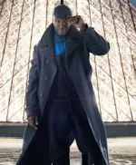 Lupin Omar Sy Black Long Wool Trench Coat