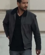 Lupin S03 Youssef Guedira Grey Cotton Jacket