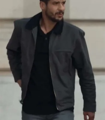 Lupin S03 Youssef Guedira Grey Cotton Jacket