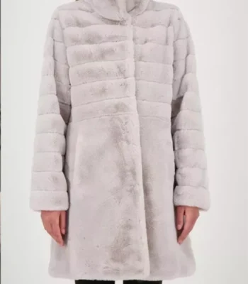 Lydia Look General Hospital Grey Fur Coat