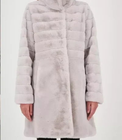 Lydia Look General Hospital Grey Fur Coat