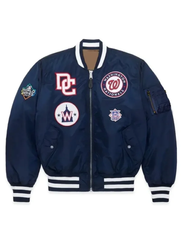 MA-1 Washington Nationals Navy Bomber Jacket