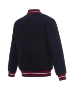 Navy Washington Nationals Wool Letterman Jacket