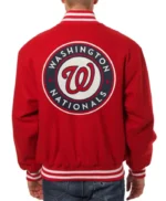 Washington Nationals Letterman Red Wool Jacket