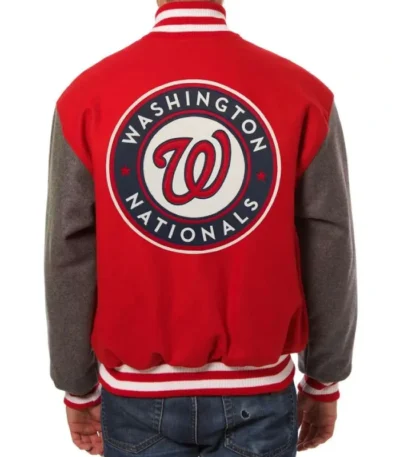 Washington Nationals Two Tone Wool Varsity Jacket