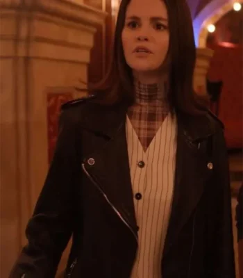 Mabel Mora Only Murders in the Building S05 Black Leather Jacket
