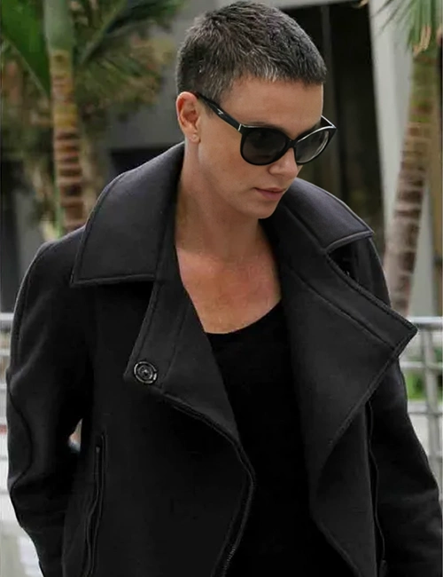 Mad Max Fury Road Charlize Theron Black Wool Jacket Mad Max Fury Road Charlize Theron Black Wool Jacket