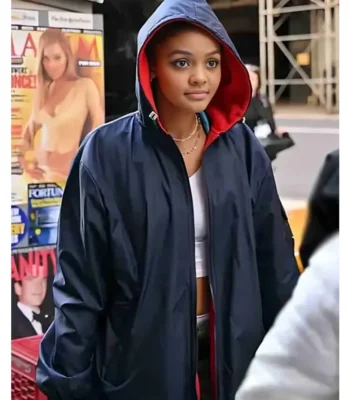 Madame Web 2024 Celeste O’Connor Blue Coat