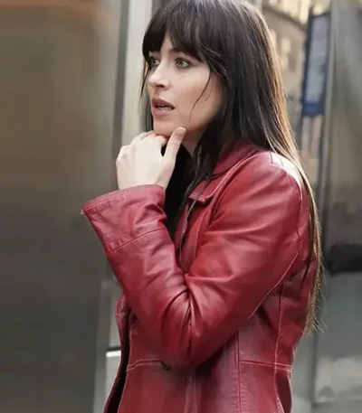 Madame Web Dakota Johnson Leather Jacket