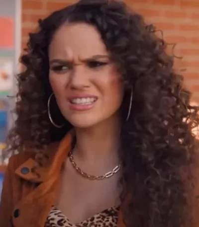 Madison Pettis He’s All That Brown Leather Jacket