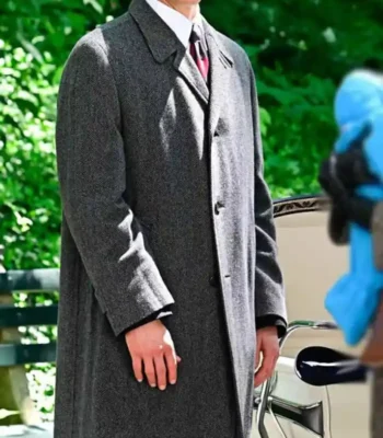 Maestro 2023 Matt Bomer Grey Trench Coat