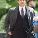Maestro 2023 Matt Bomer Grey Trench Coat
