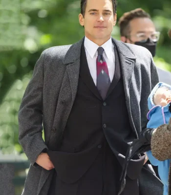 Maestro 2023 Matt Bomer Grey Trench Coat
