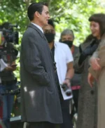 Maestro 2023 Matt Bomer Grey Trench Coat