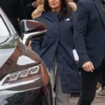 Magic Mike’s Last Dance 2023 Salma Hayek Parka Blue Coat
