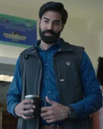 Maid Nate Blue and Brown Cotton Vest