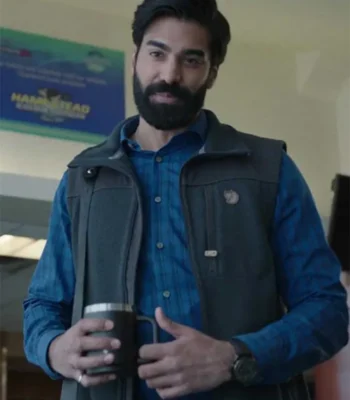 Maid Nate Blue and Brown Cotton Vest
