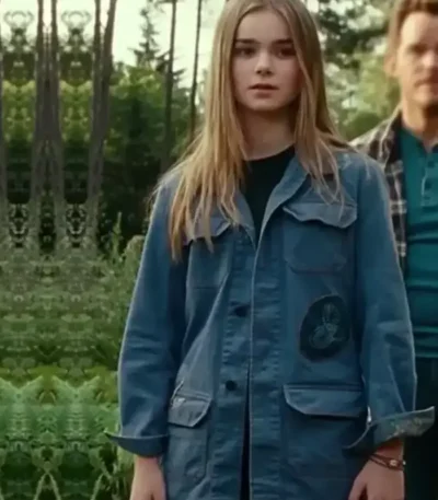 Maisie Lockwood Jurassic World 3 Blue Denim Trucker Jacket