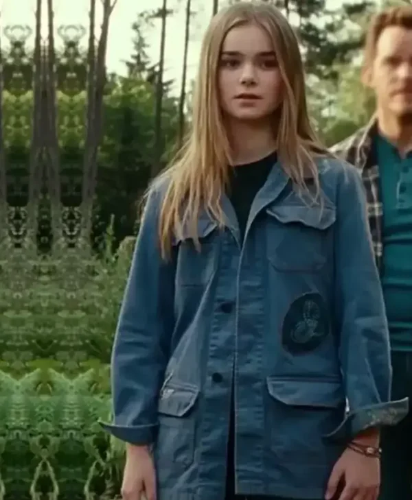 Maisie Lockwood Jurassic World 3 Blue Denim Trucker Jacket