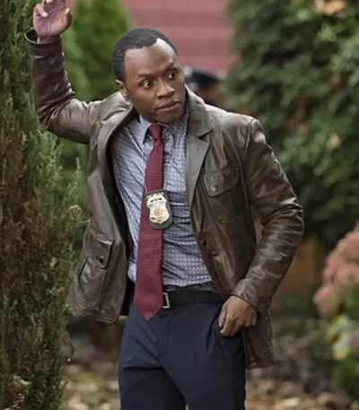 Malcolm Goodwin iZombie Brown Leather Jacket
